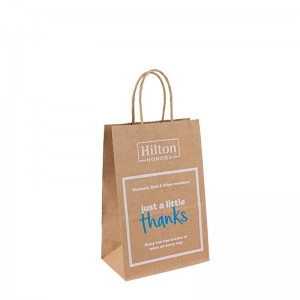 Factory Price Custom Recyclable Kraft White Paper Bag med rebhåndtag med logo Accepter brugerdefineret