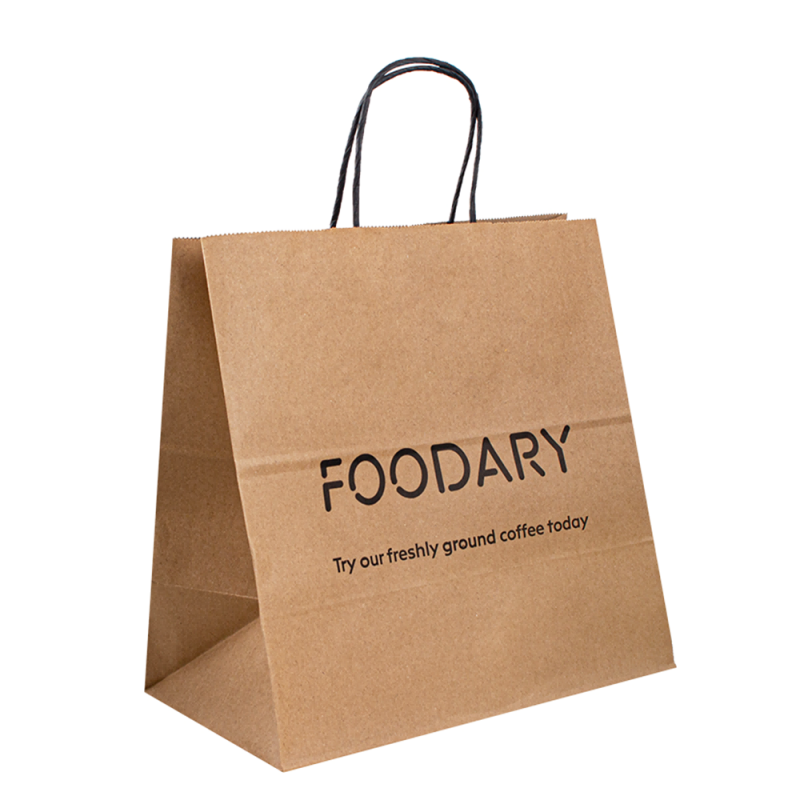 takeaway papirposer papir emballage tasker mad håndværk bolsas håndtere brune papirposer